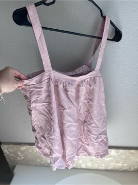 Universal Thread Pale Pink Sleeveless Top with Side Buttons